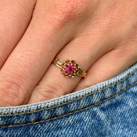 French circa 1900 ruby ring