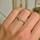 Antique, Edwardian solitaire diamond engagement ring