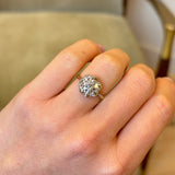 Antique, Edwardian brown diamond cluster ring