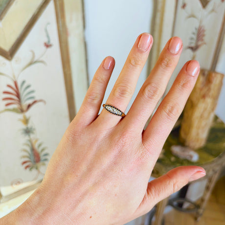 Antique, 1930s five-stone diamond ring