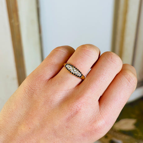 Antique, 1930s five-stone diamond ring