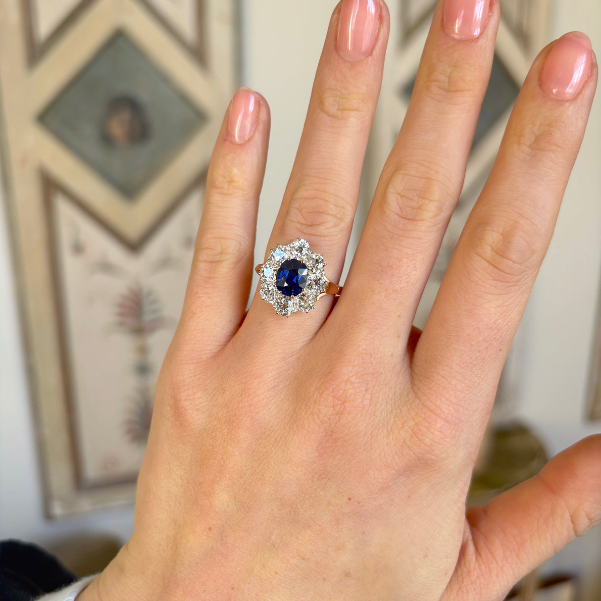 Antique, Edwardian sapphire & diamond ring