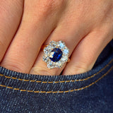 Antique, Edwardian sapphire & diamond ring