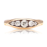 Antique, Edwardian five-stone diamond ring