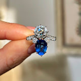 Antique, Belle Époque sapphire & diamond ring