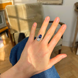 Antique, Belle Époque sapphire & diamond ring