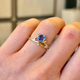 Antique, 1900s sapphire twist ring