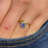 Antique, 1900s sapphire twist ring