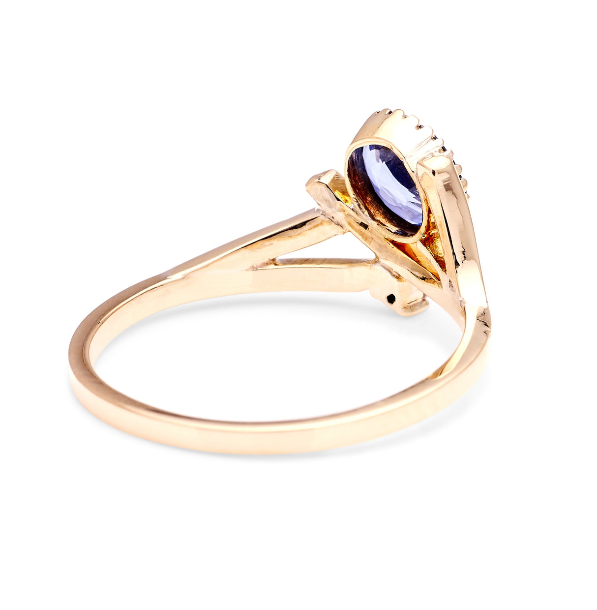 Antique, Edwardian sapphire twist ring