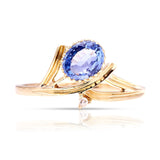 Antique, Edwardian sapphire twist ring