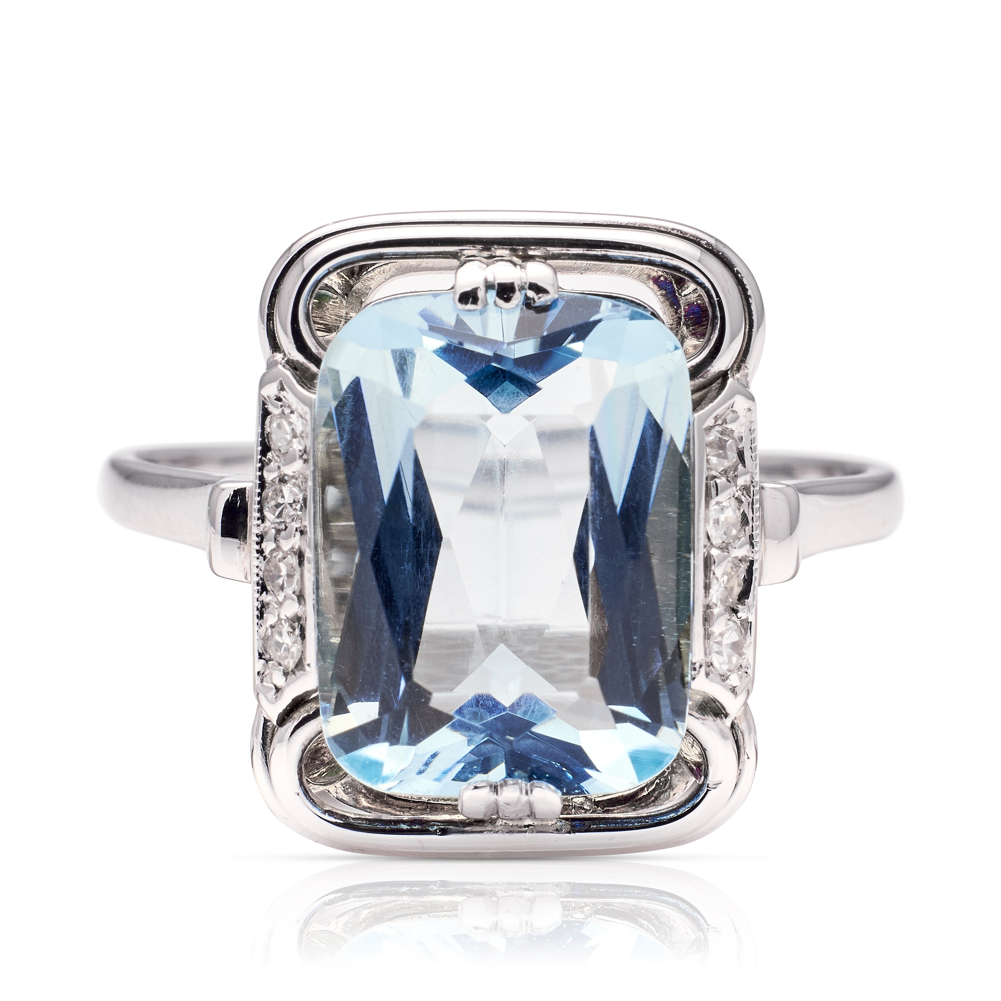 Aquamarine Ring, sold Size 5 1/2