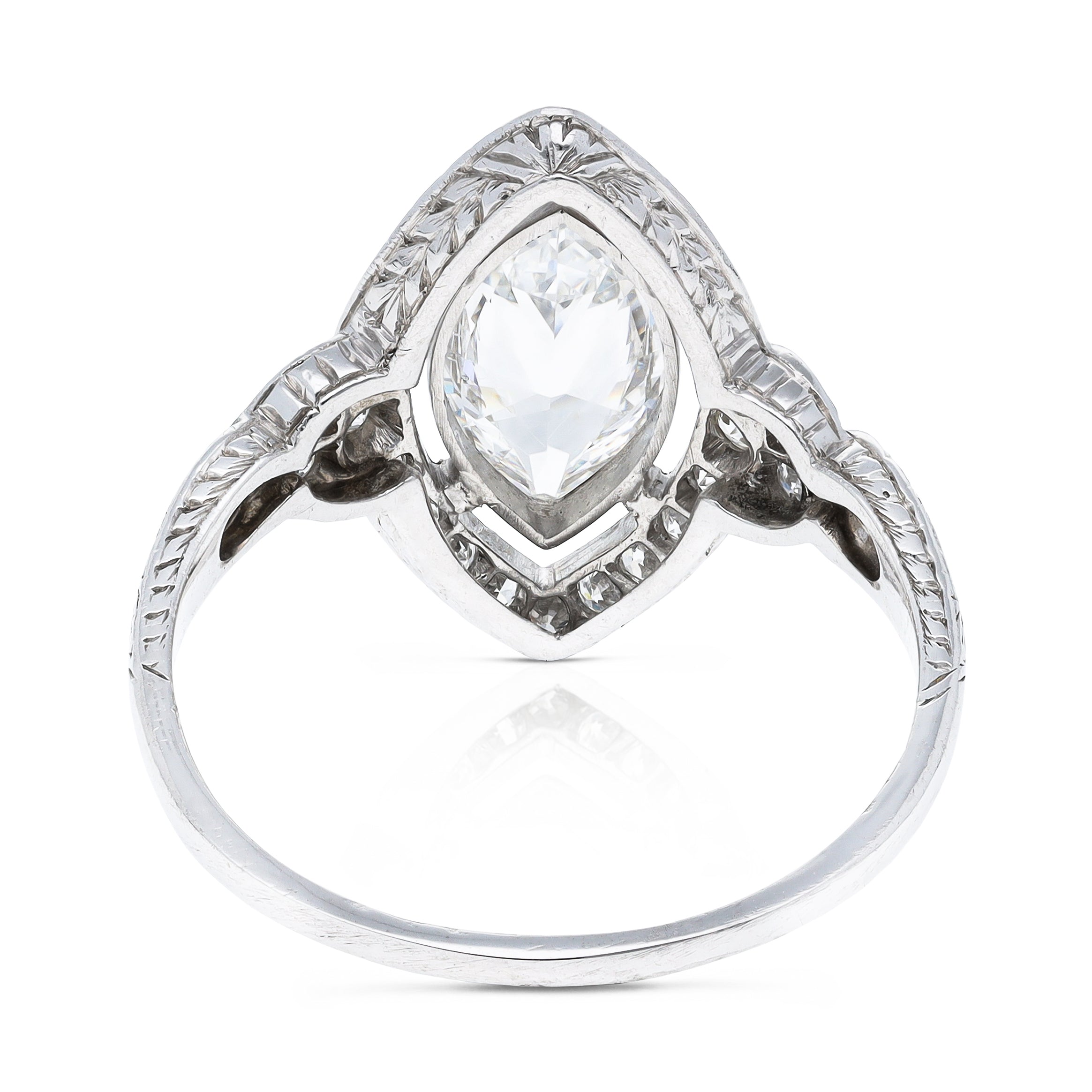 Tiffany and co hot sale marquise engagement ring