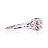 ON HOLD | Antique, Edwardian diamond engagement ring, 18ct white gold and platinum