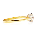 Antique, Edwardian solitaire diamond engagement ring