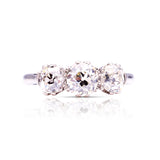 Vintage, Art Deco three-stone diamond ring