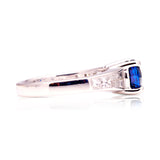 Vintage, Art Deco sapphire and diamond ring