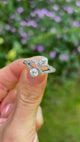 Vintage, Art Deco toi et moi diamond engagement ring, platinum