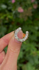 Antique Diamond Horse Shoe Statement Ring