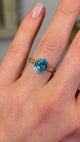 Vintage, 1940s zircon single-stone ring