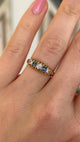 Antique, Edwardian sapphire & diamond five-stone ring