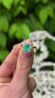 Vintage, 1960s Emerald and Diamond Cluster Ring, 18ct Yellow Gold