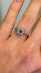 Antique, Edwardian sapphire & diamond cluster ring