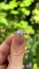 Antique, Edwardian diamond cluster ring, 18ct yellow gold