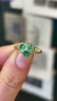 Antique, Victorian emerald & diamond ring