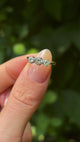 Antique, Edwardian three-stone diamond ring, 18ct yellow gold & platinum