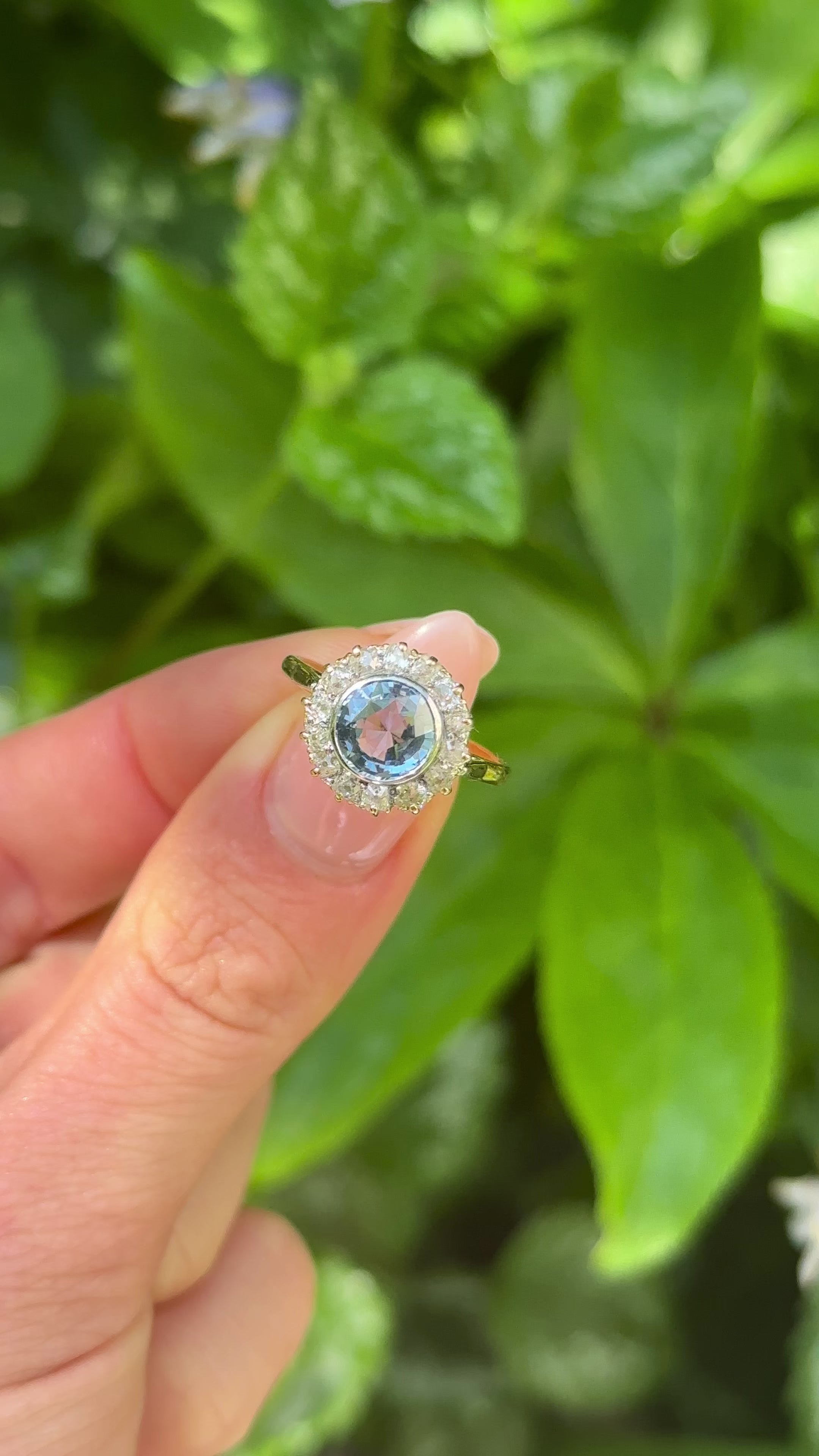 Vintage Corn Flower Blue high quality Sapphire Ring