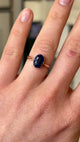 Antique, Edwardian sapphire solitaire ring