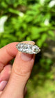 Antique, Victorian three-stone diamond ring, 18ct yellow gold