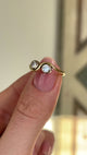 Vintage, 1950s toi et moi diamond ring