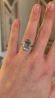 Vintage, 1970s aquamarine cocktail ring