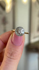 Vintage, Art Deco diamond target cluster ring