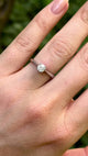 Vintage, 1990s diamond solitaire ring, 18ct white gold 