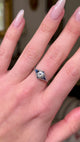 Vintage, Art Deco diamond and sapphire ring, platinum