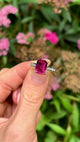 Vintage, 1960s tourmaline & diamond three-stone ring, platinumVintage, 1960s tourmaline & diamond three-stone ring, platinum