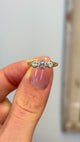 Antique, Edwardian three-stone diamond ring