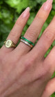 Vintage, Tiffany & Co. Emerald Half Eternity Ring, Platinum