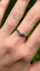 Antique, Edwardian diamond solitaire ring, 18ct yellow gold & platinum