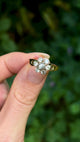 Vintage, 1970s diamond cluster engagement ring, 14ct rose gold