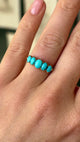 Antique, Victorian turquoise half-hoop ring