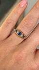 Antique, Edwardian sapphire & diamond five-stone ring