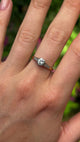 Antique, Edwardian solitaire diamond ring, 18ct yellow gold & platinum