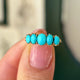 Antique, Victorian turquoise half-hoop ring