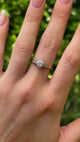 Antique, Edwardian diamond solitaire engagement ring, 18ct yellow gold & platinum