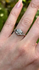 Antique, Edwardian diamond cluster engagement ring