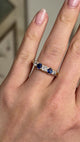 Antique, Edwardian five-stone sapphire & diamond ring