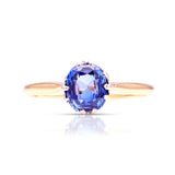 Antique, Edwardian single-stone synthetic sapphire ring